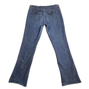 Vintage Gap 1969 Bootcut Jeans Womens 8 Blue Dark Wash Stretch Denim Pockets Y2K
